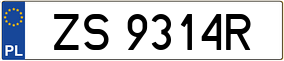 Truck License Plate